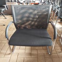 CH2 - Chair visitor black with netting @ R1250.00